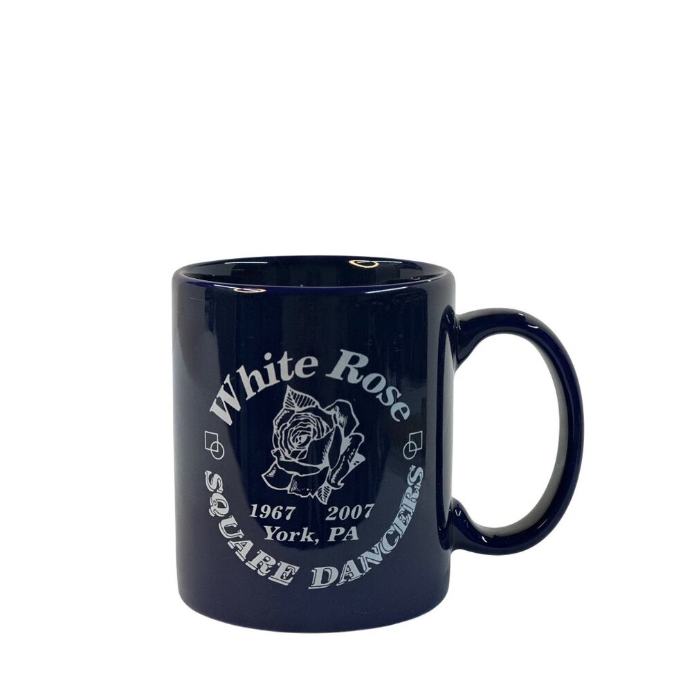 VTG White Rose Square Dancers Mug 1967-2007 York PA Ceramic Coffee‎ Drink